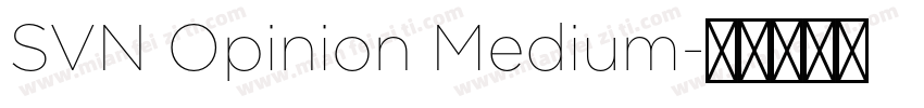 SVN Opinion Medium字体转换